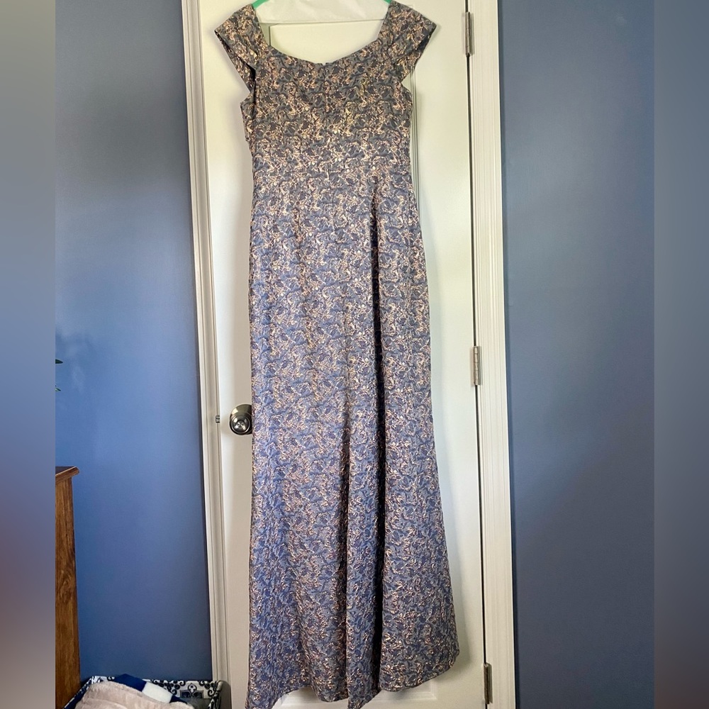 Rickie Freeman Teri Jon Jaquard Maxi Dress - MOB Dress WORN ONCE - Picture 4 of 9